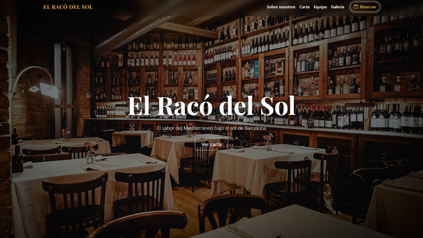 El Racó del Sol - Landing Page